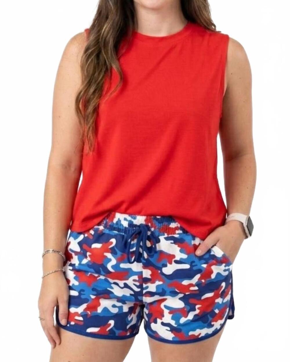 NEW JESS LEA americana everyday shorts in camo